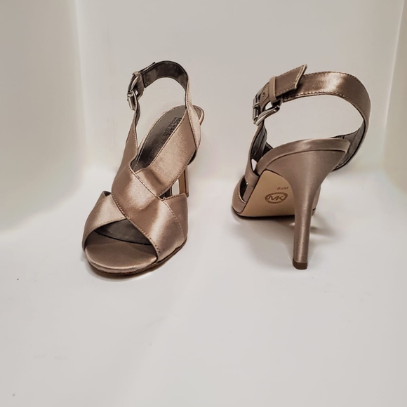Silk Bronze Michael Kors Heels - Picture 1 of 3
